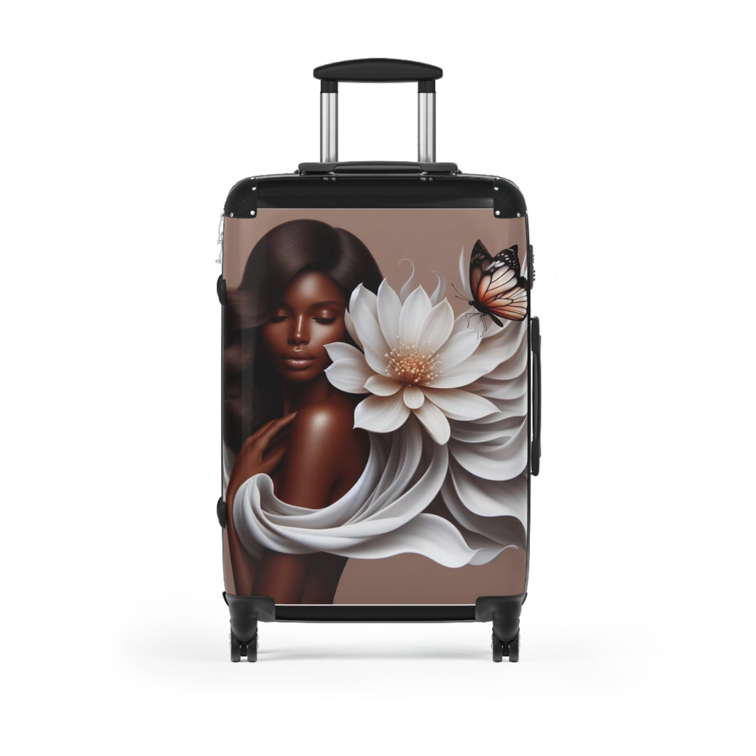 Blooms and Butterfly Suitcase
