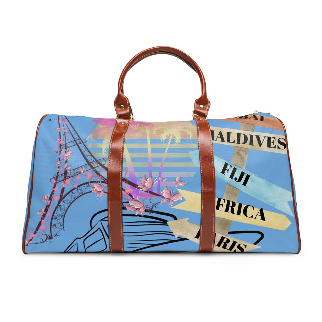 Gifts of Joy Blue Waterproof Travel Bag