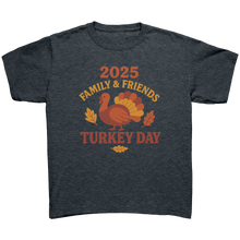 Load image into Gallery viewer, 2025_Family_and_Friends_Turkey_Day_Youth_Dark_Heather_Mockup.png
