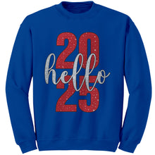 Load image into Gallery viewer, 2025 New Year Sweatshirt, Hello 2025 Sweatshirt, New Year Gift, New Year 2025 Family Sweatshirt, Christmas Sweatshirt Christmas Gift For Her

