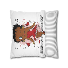 Load image into Gallery viewer, Betty Boop Pillowcase, Music Lover Gift, Cartoon Home Decor Throw Pillow, Christmas Cusion Cover, Living Room Accent, Spun Polyester Square
