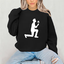 Load image into Gallery viewer, Cute Couple Sweatshirt, Lovers Valentine Sweatshirt, Valentine Shirt, Valentines Gift, Couple Gifts, Matching Sweatshirt, Groom Bride Shirt
