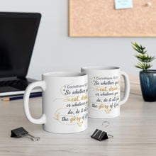 Load image into Gallery viewer, Bible Verse Scripture Quote Mug | 1 Corinthians Encouragement Ceramic Mug
