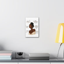 Load image into Gallery viewer, Aesthetic Black Girl Wall Art Decor, Positive Affirmation Home Decor, I Am Enough Black Woman Portrait Motivational Wall Art Birthday Gift
