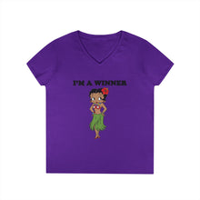 Load image into Gallery viewer, Cute Betty Boop Hawaiian Shirt, Hawaii Shirt, Beach Shirt, Hawaii Beach Christmas Gift, Aloha Vacation Shirt, Betty Boop Shirt, Womens Vneck
