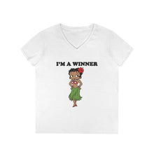 Load image into Gallery viewer, Cute Betty Boop Hawaiian Shirt, Hawaii Shirt, Beach Shirt, Hawaii Beach Christmas Gift, Aloha Vacation Shirt, Betty Boop Shirt, Womens Vneck
