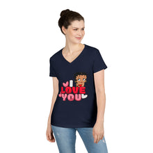 Load image into Gallery viewer, I Love You Betty Boop Shirt, Cute Betty Boop Shirt, I Love You Tshirt, Mothers Day T-Shirt, Betty Boop Womens V-Neck, Betty Boop Design
