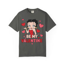 Load image into Gallery viewer, Be My Valentine Shirt, Cute Betty Boop T-shirt Valentine Gift For Girl Friend, Heart Design Tshirt, Womens Valentines Graphic Tee
