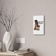 Load image into Gallery viewer, Built Different Women Portrait Wall Art, Black Girl Boho Home Decor Aesthetic Boho Womens Bedroom Decor, Motivational Wall Art Birthday Gift
