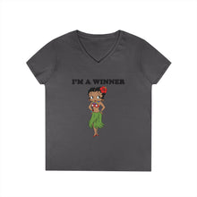 Load image into Gallery viewer, Cute Betty Boop Hawaiian Shirt, Hawaii Shirt, Beach Shirt, Hawaii Beach Christmas Gift, Aloha Vacation Shirt, Betty Boop Shirt, Womens Vneck
