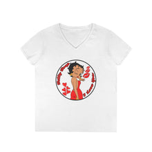 Load image into Gallery viewer, Betty Boop Shirt, Cute Betty Boop Tshirt, I Love Shirt, Betty Boop Design Womens V-Neck, Birthday Gift For Her, Womens Clothing, Streetwear
