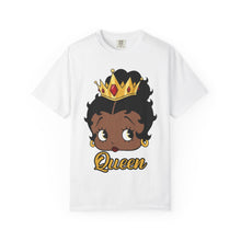 Load image into Gallery viewer, Betty Boop Design T-shirt, Black Queenly Shirt, Cartoon Graphic Tee, Comfort Colors Shirt For Her Birthday Gift

