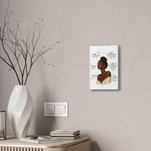 Load image into Gallery viewer, Aesthetic Black Girl Wall Art Decor, Positive Affirmation Home Decor, I Am Enough Black Woman Portrait Motivational Wall Art Birthday Gift
