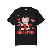 Load image into Gallery viewer, Be My Valentine Shirt, Cute Betty Boop T-shirt Valentine Gift For Girl Friend, Heart Design Tshirt, Womens Valentines Graphic Tee
