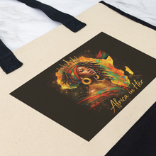 Load image into Gallery viewer, Africa_In_Her_Tote_Bag_Traveler_Bag_Af_PremiumTote_PrintDetail_Mockup.png_15346942
