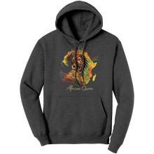 Load image into Gallery viewer, African_Queen_Hoodie_African_Girl_Desig_Dark_Heather_Front_Mockup.png_15633395
