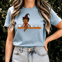 Load image into Gallery viewer, Betty Boop Shirt Cute Betty Boop Halloween Shirt Spooky Season Shirt Funny Halloween Gift For Her Witchy Halloween Happy Halloween Shirt
