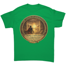 Load image into Gallery viewer, Be_Strong_and_Courageous_Shirt_Joshua_1_Irish_Green_Mockup.png_15437218
