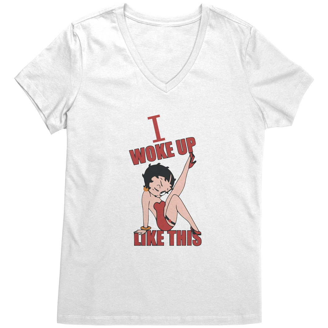 Betty Boop - I Woke Up Like This V-Neck T-Shirt