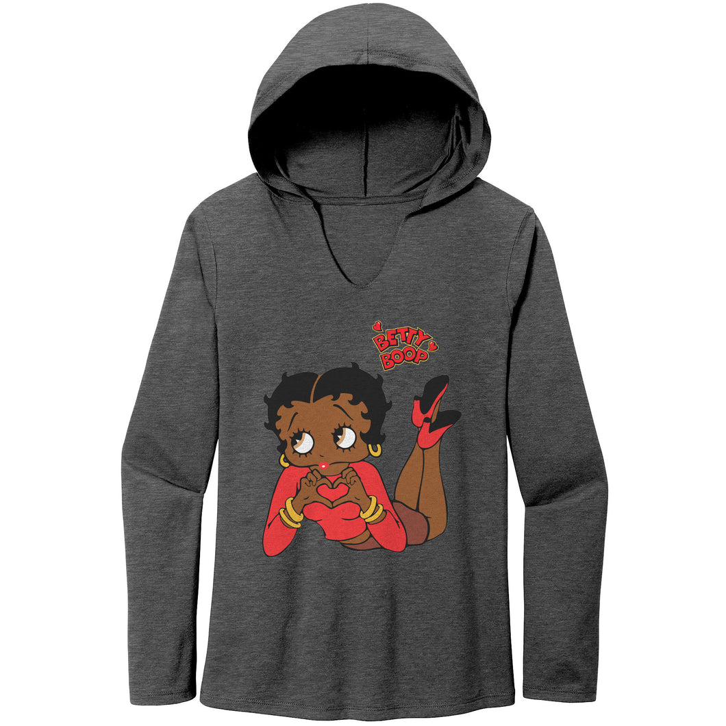 Betty Boop - I Heart You Long Sleeve Hoodie