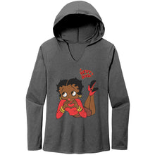 Load image into Gallery viewer, Betty Boop - I Heart You Long Sleeve Hoodie
