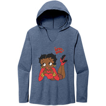 Load image into Gallery viewer, Betty Boop - I Heart You Long Sleeve Hoodie
