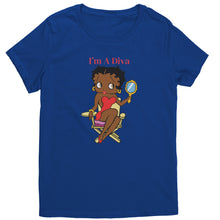 Load image into Gallery viewer, Betty Boop - I&#39;m a Diva Crew Neck T-Shirt

