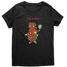 Load image into Gallery viewer, Betty Boop - I&#39;m a Diva Crew Neck T-Shirt
