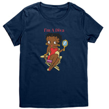 Load image into Gallery viewer, Betty Boop - I&#39;m a Diva Crew Neck T-Shirt
