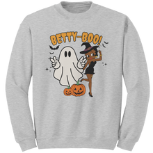 Load image into Gallery viewer, Betty_Boop_Halloween_Sweatshirt_Cute_Ha_Ash_Mockup.png
