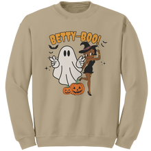 Load image into Gallery viewer, Betty_Boop_Halloween_Sweatshirt_Cute_Ha_Sand_Mockup.png
