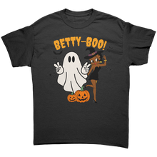 Load image into Gallery viewer, Betty_Boop_Halloween_T-Shirt_Cute_Pumpk_Black_Front_Mockup.png
