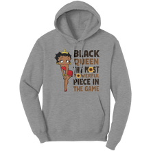 Load image into Gallery viewer, Betty_Boop_Hoodie_Black_Girl_Hoodie_Bl_Athletic_Heather_Front_Mockup.png
