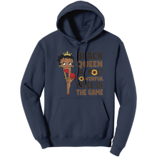 Load image into Gallery viewer, Betty_Boop_Hoodie_Black_Girl_Hoodie_Bl_Navy_Front_Mockup.png
