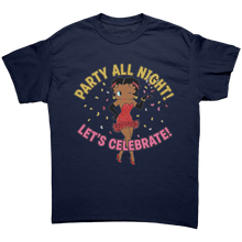 Load image into Gallery viewer, Betty_Boop_Shirt_Birthday_Party_Tshirt_Navy_Front_Mockup.png
