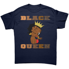 Load image into Gallery viewer, Betty_Boop_Shirt_Black_Queen_Shirt_Bla_Navy_Front_Mockup.png
