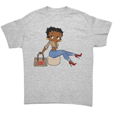 Load image into Gallery viewer, Betty_Boop_Shirt_Cute_Baddie_Streetwear_Ash_Grey_Front_Mockup.png
