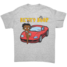 Load image into Gallery viewer, Betty_Boop_Shirt_Drag_Racing_Shirt_Car_Ash_Grey_Front_Mockup.png
