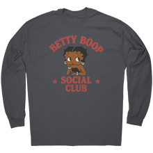 Load image into Gallery viewer, Betty_Boop_Social_Club_Long_Sleeve_Tshir_Charcoal_Mockup.png
