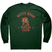 Load image into Gallery viewer, Betty_Boop_Social_Club_Long_Sleeve_Tshir_Forest_Green_Mockup.png
