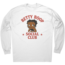 Load image into Gallery viewer, Betty_Boop_Social_Club_Long_Sleeve_Tshir_White_Mockup.png
