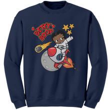 Load image into Gallery viewer, Betty_Boop_Sweatshirt_Astronaut_Design__Navy_Mockup.png
