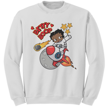 Load image into Gallery viewer, Betty_Boop_Sweatshirt_Astronaut_Design__White_Mockup.png
