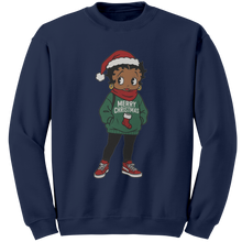 Load image into Gallery viewer, Betty_Boop_Sweatshirt_Cartoon_Character_Navy_Mockup.png
