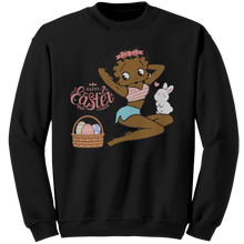 Load image into Gallery viewer, Betty_Boop_Sweatshirt_Cute_Easter_Sweat_Black_Mockup.png
