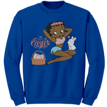 Load image into Gallery viewer, Betty_Boop_Sweatshirt_Cute_Easter_Sweat_Royal_Mockup.png

