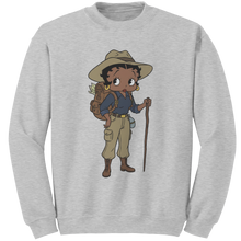 Load image into Gallery viewer, Betty_Boop_Sweatshirt_For_Hiking_Sweater_Ash_Mockup.png_15708723
