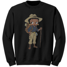 Load image into Gallery viewer, Betty_Boop_Sweatshirt_For_Hiking_Sweater_Black_Mockup.png_15708724
