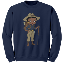 Load image into Gallery viewer, Betty_Boop_Sweatshirt_For_Hiking_Sweater_Navy_Mockup.png_15708726
