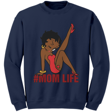 Load image into Gallery viewer, Betty_Boop_Sweatshirt_Mom_Life_Sweatshi_Navy_Mockup.png

